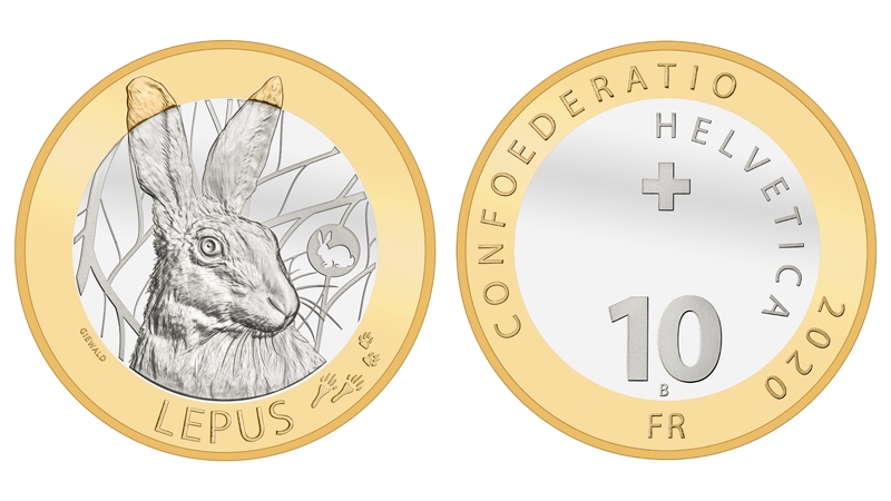 10 Franken 2020 Hase - PP mit Künstlersignatur