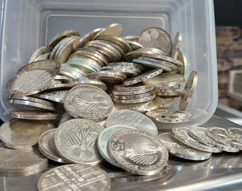 1.372 kg - Deutschland 5 Mark Umlauf- & Gedenkmünzen