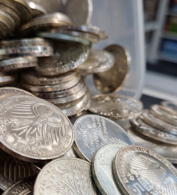 1.372 kg - Deutschland 5 Mark Umlauf- & Gedenkmünzen