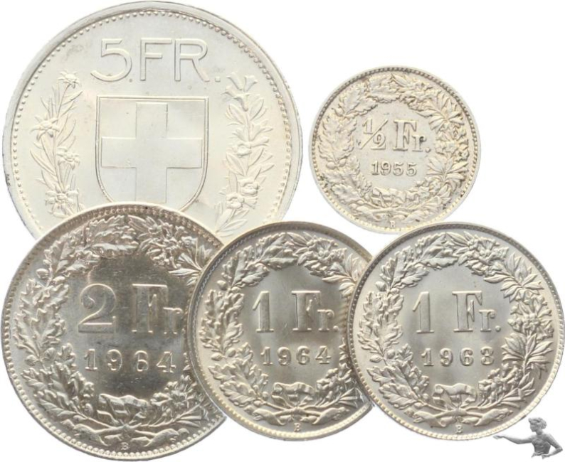 * 1 Unze Feinsilber - Schweizer Silbergeld