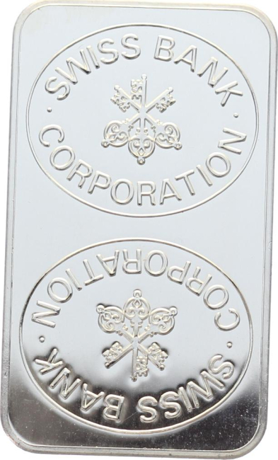 50 Gramm Silberbarren Swiss Bank Corporation