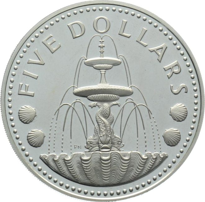 Barbados 5 Dollars 1973