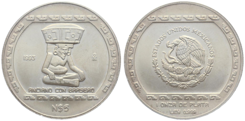 Mexiko 1993 - 1 Feinunze Silber