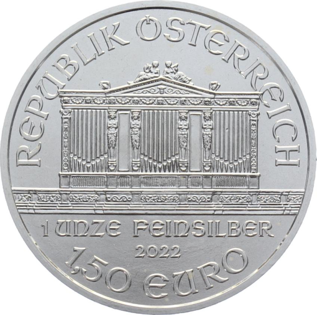 Österreich 1.5 Euro 2022 1 Unze Feinsilber - Wiener Philharmoniker