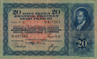 Schweiz 20 Franken Banknote Heinrich Pestalozzi
