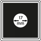 Münzenkapsel "Carrée" 17 mm | 4er Pack